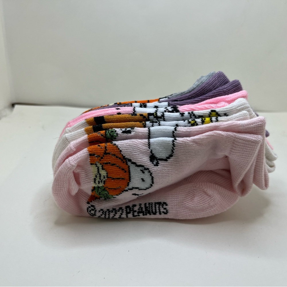 Peanuts Snoopy Halloween Kids Socks - Pink and Purple
